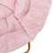 Flash Furniture Gwen 38" Oversize Portable Faux Fur Folding Saucer Moon Chair for Dorm and Bedroom, Blush Faux Fur/Soft Gold Frame FV-FMC-025-BL-SGD-GG - alternate 9